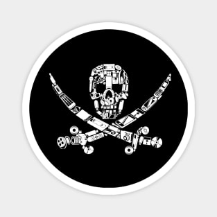 Internet Pirate Jolly Roger Magnet